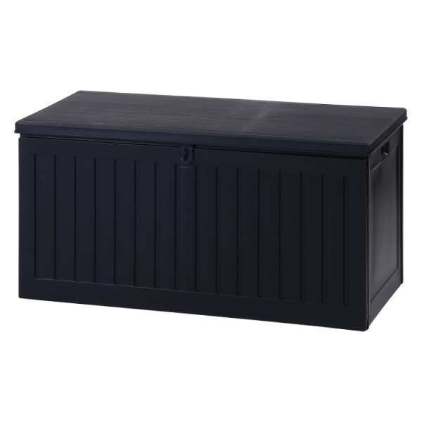 収納BOX ベンチ 幅109cm 内容量270L 耐荷重100kg ブラック