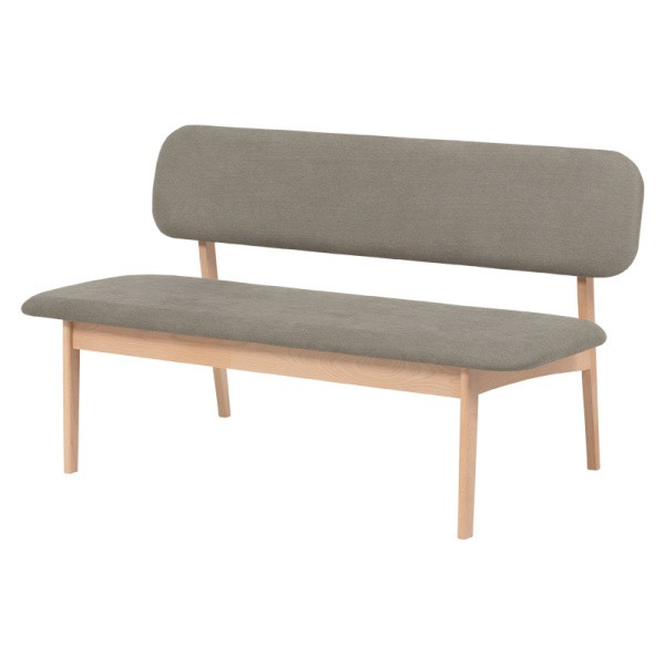 関家具　ローチェア ダイニングベンチ グレー 122cm 関家具 公式店 ダイニングベンチ 114cm幅 ベンチ単品 ダイニング