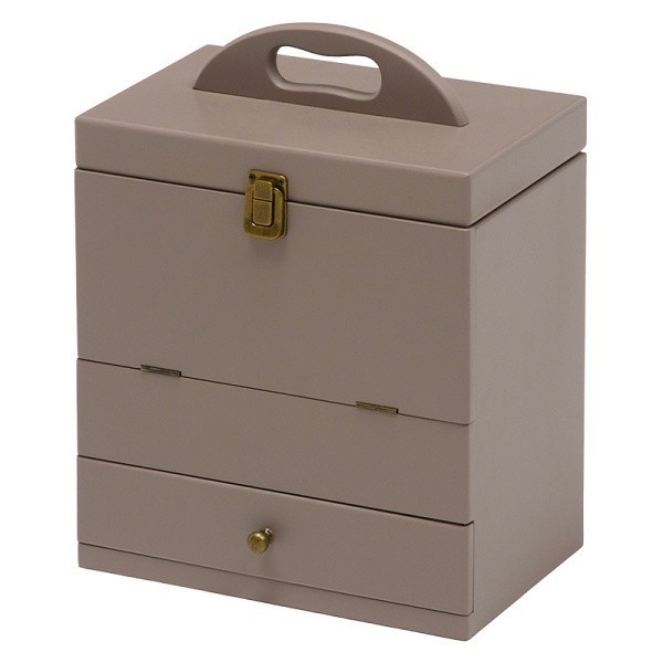 三面鏡 コスメボックス コンパクト 持ち運び 省スペース 大容量 メイク