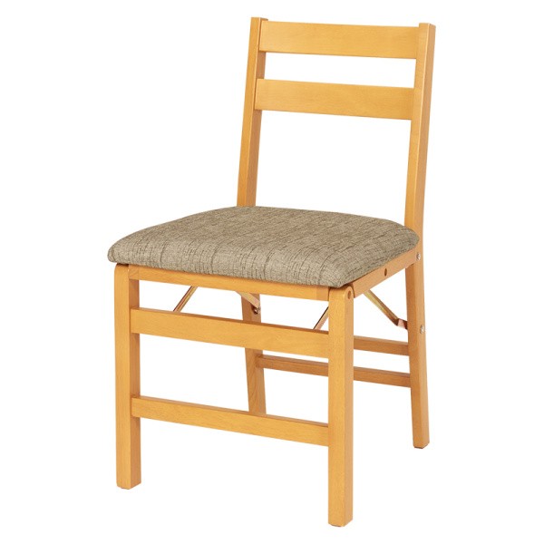 折りたたみ チェア 2脚セット クッション座面 コンパクト 折り畳み