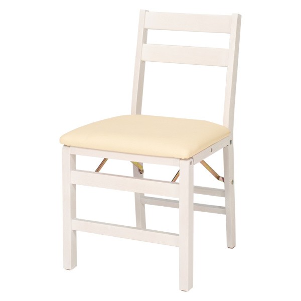 折りたたみ チェア 2脚セット クッション座面 コンパクト 折り畳み