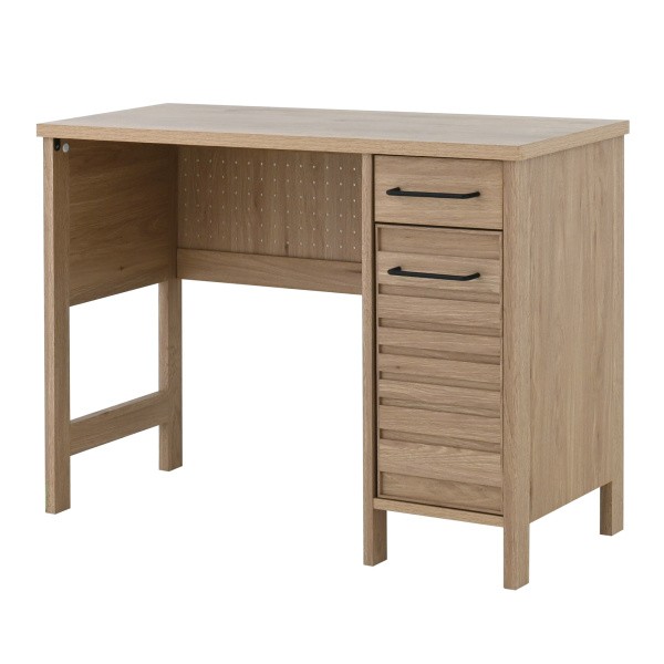 片袖学習机 片袖 デザイン デスク 幅100cm 奥行40cm スリム パンチングボード