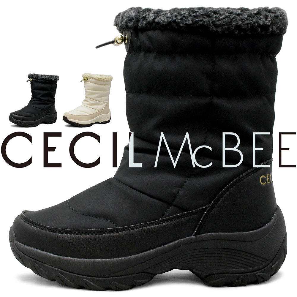 CECIL McBEE（セシルマクビー） レディース 防寒ブーツ 防水 スノー