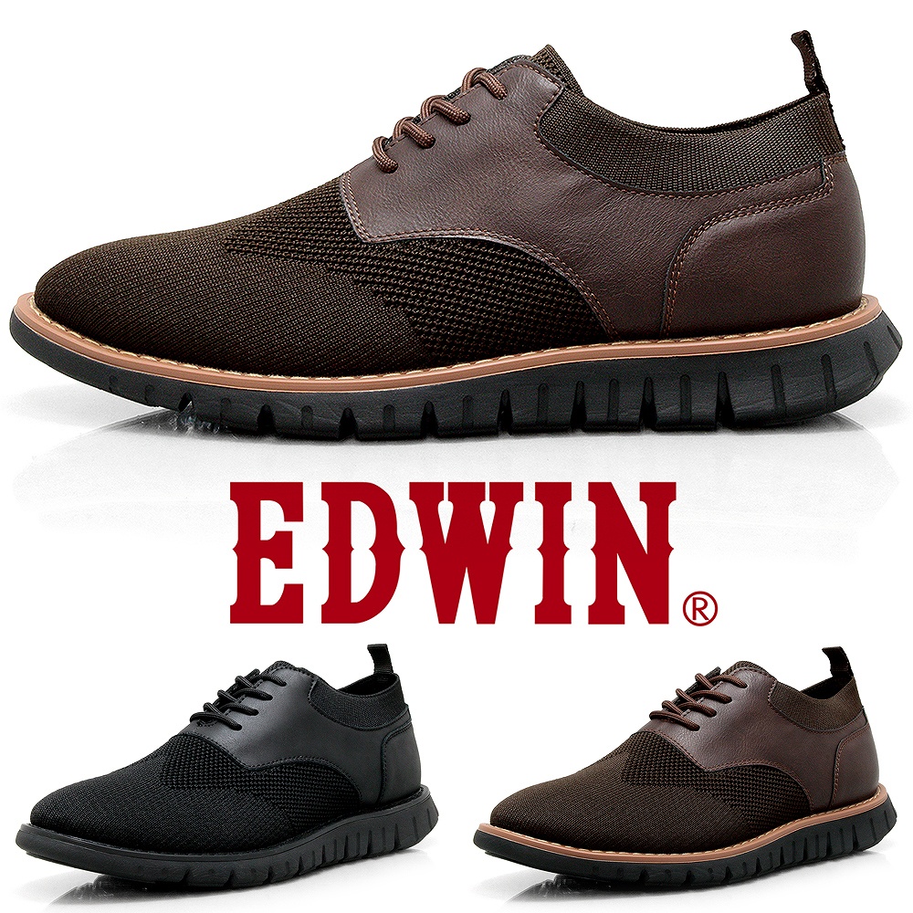 EDWIN（エドウィン） メンズシューズ 軽量 通気性 メッシュ スニーカー