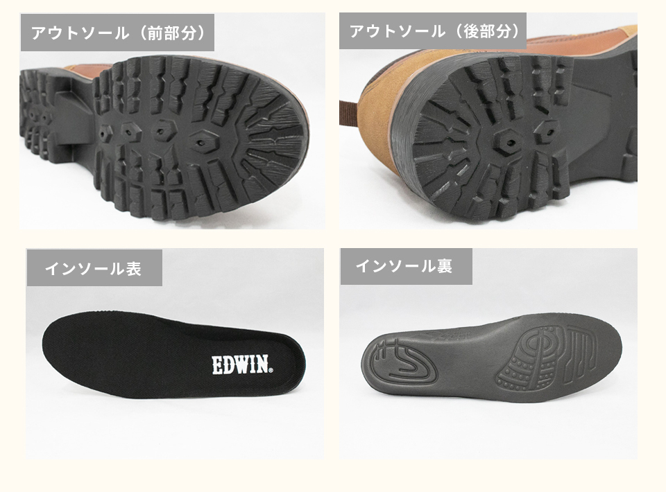EDWIN 防水 スニーカー
