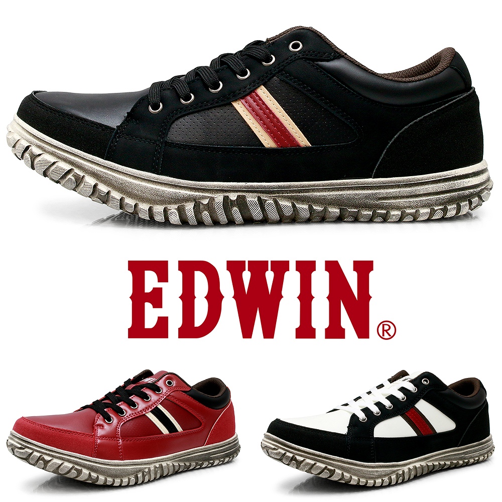 EDWIN（エドウィン） スニーカー メンズ カジュアル ウォーキング 軽量