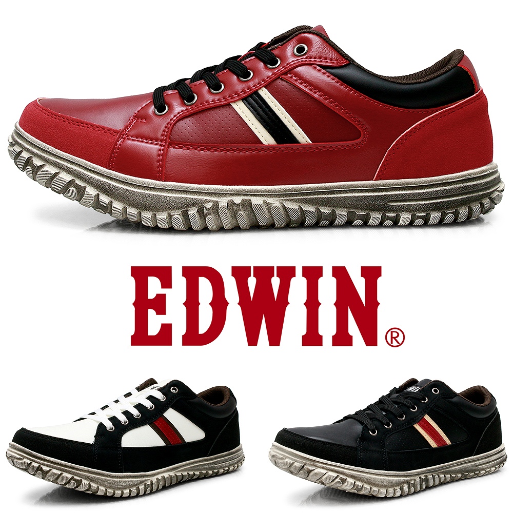 EDWIN（エドウィン） スニーカー メンズ カジュアル ウォーキング 軽量