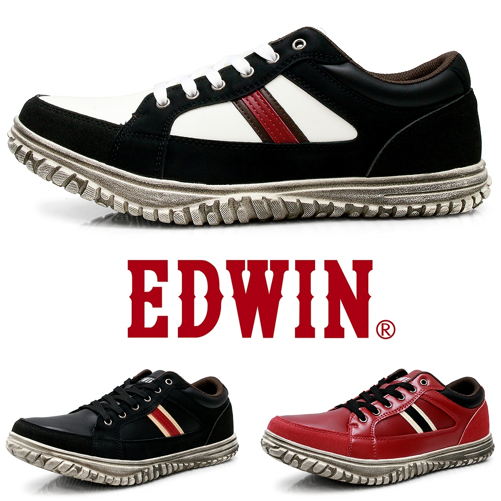 EDWIN（エドウィン） スニーカー メンズ カジュアル ウォーキング 軽量