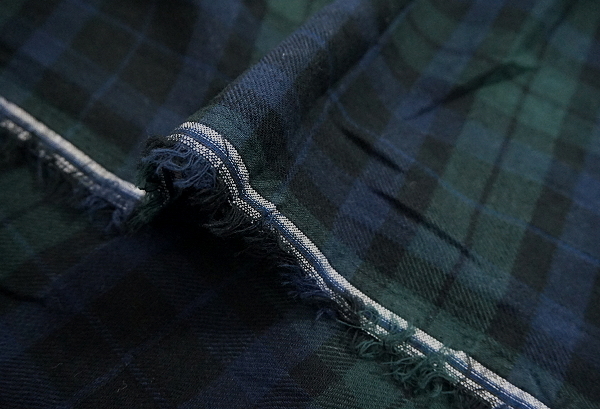 ブラックウォッチ ダブルガーゼ生地