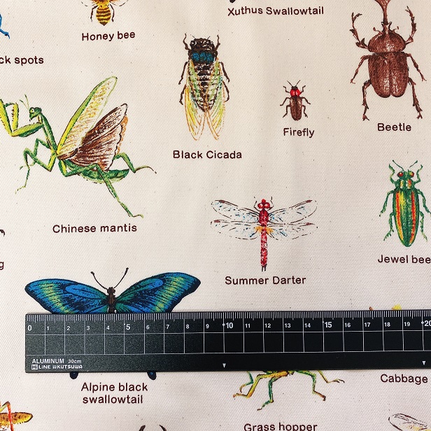 キルティング生地昆虫図鑑