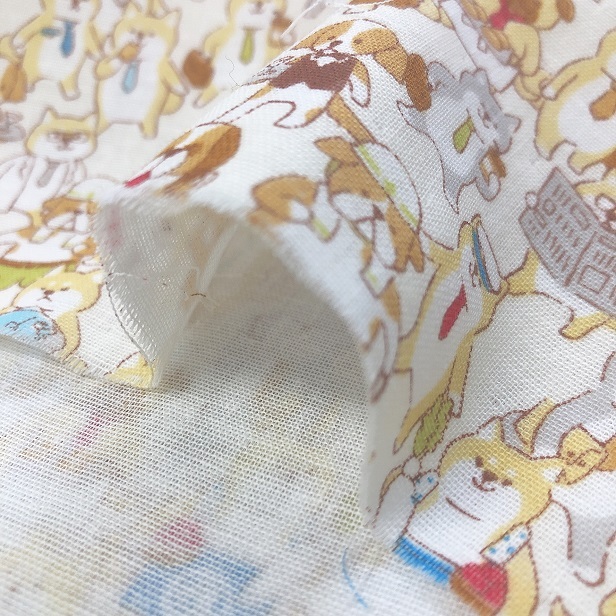 ダブルガーゼ 生地 花柄 小花柄 Wガーゼ 綿100% 布 手芸 生地 花 小花 はな 赤ちゃん スタイ マスク