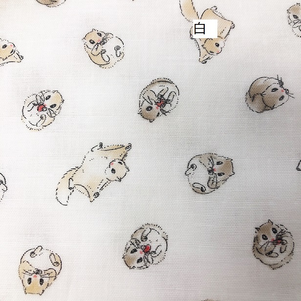 ダブルガーゼ 生地 花柄 小花柄 Wガーゼ 綿100% 布 手芸 生地 花 小花 はな 赤ちゃん スタイ マスク