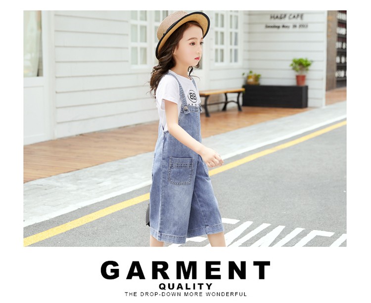 子供服 女の子 デニム サロペットパンツ ２点セット 半袖 Tシャツ + サロペット 夏服 子供トップス オーバーオール ワイドパンツ レジャー  パンツセット :y200389:FairyHouse - 通販 - Yahoo!ショッピング