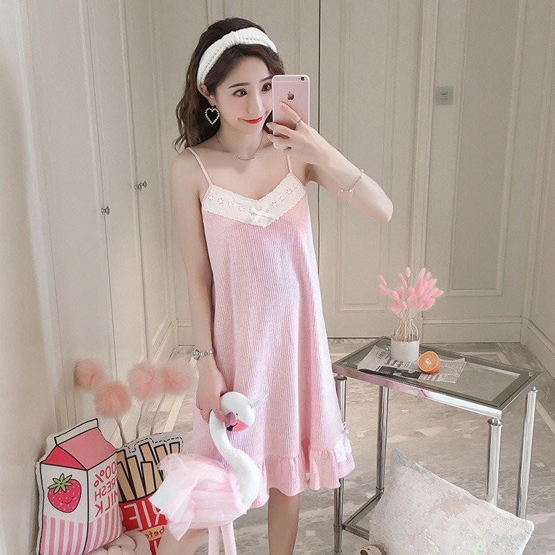 パジャマ ワンピース レディース 夏 ネグリジェ 無地 レース キャミワンピース パジャマ ネグリジェ 綿 カップ付き 部屋着 おしゃれ 可愛い 新作 Y Fairyhouse 通販 Yahoo ショッピング