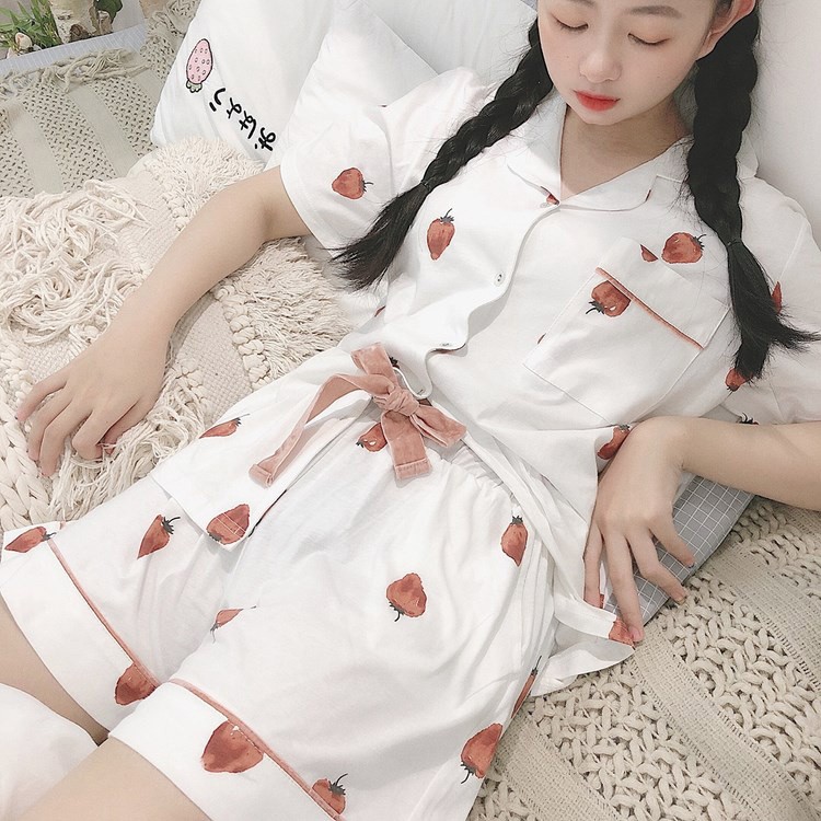 Qoo10 パジャマ レディース 春夏半袖パジャマ