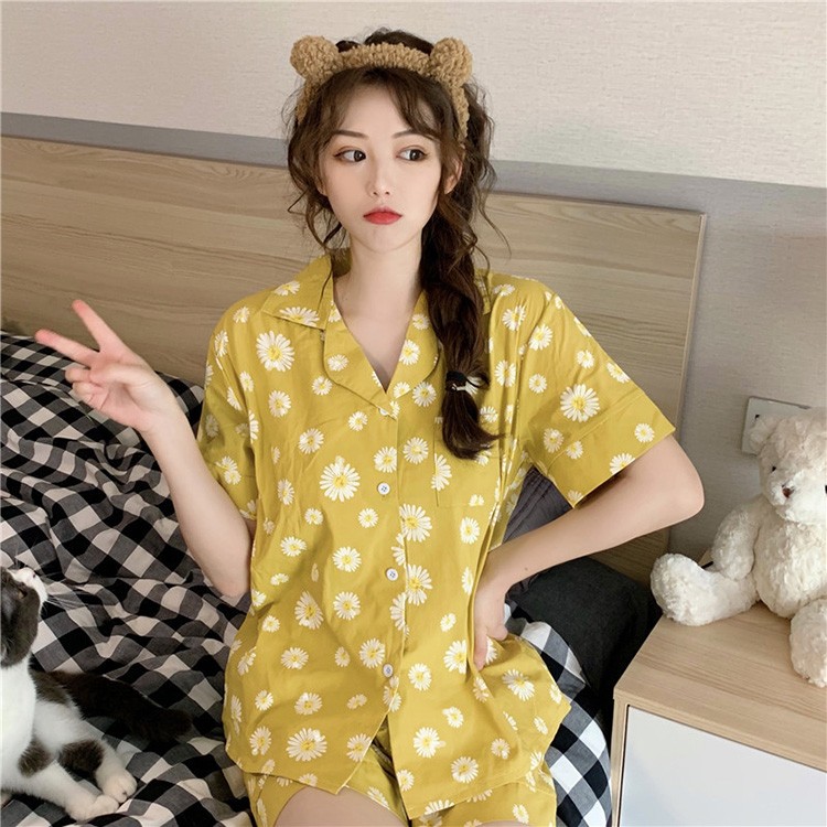 パジャマ ルームウェア レディース 春夏 半袖パジャマ 綿 ドット柄シャツパジャマ ルームウェア 上下セット 韓国風 パジャマ 可愛い 部屋着 寝巻き オシャレ Y2393 Fairyhouse 通販 Yahoo ショッピング