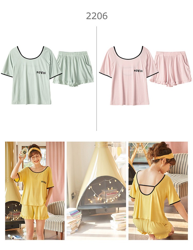 パジャマ ルームウェア レディース 春夏 半袖 パジャマ 綿ルームウェア 無地 薄手 大きいサイズ 部屋着上下セット 可愛い パジャマ プレゼント 寝巻き 9色 Y2613 Fairyhouse 通販 Yahoo ショッピング