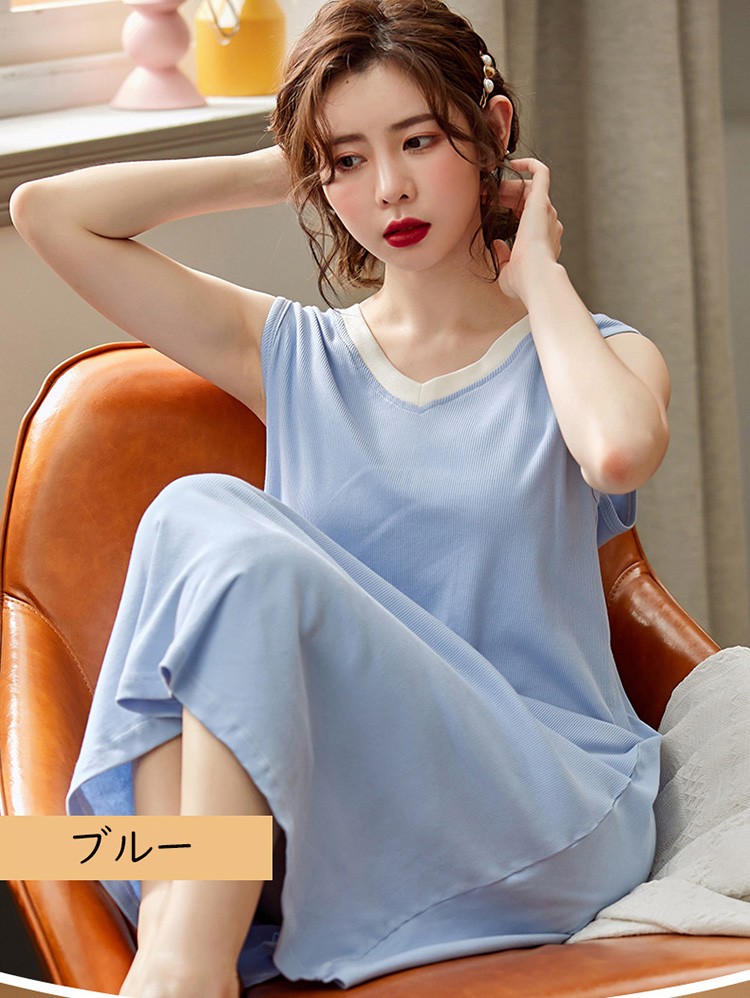 パジャマ レディース 春夏パジャマ ワンピース ロングネグリジェ ノースリープ 綿 可愛い ルームウェア 寝巻き 部屋着 ネグリジェ パジャマ 安い 大きいサイズ Y2635 Fairyhouse 通販 Yahoo ショッピング