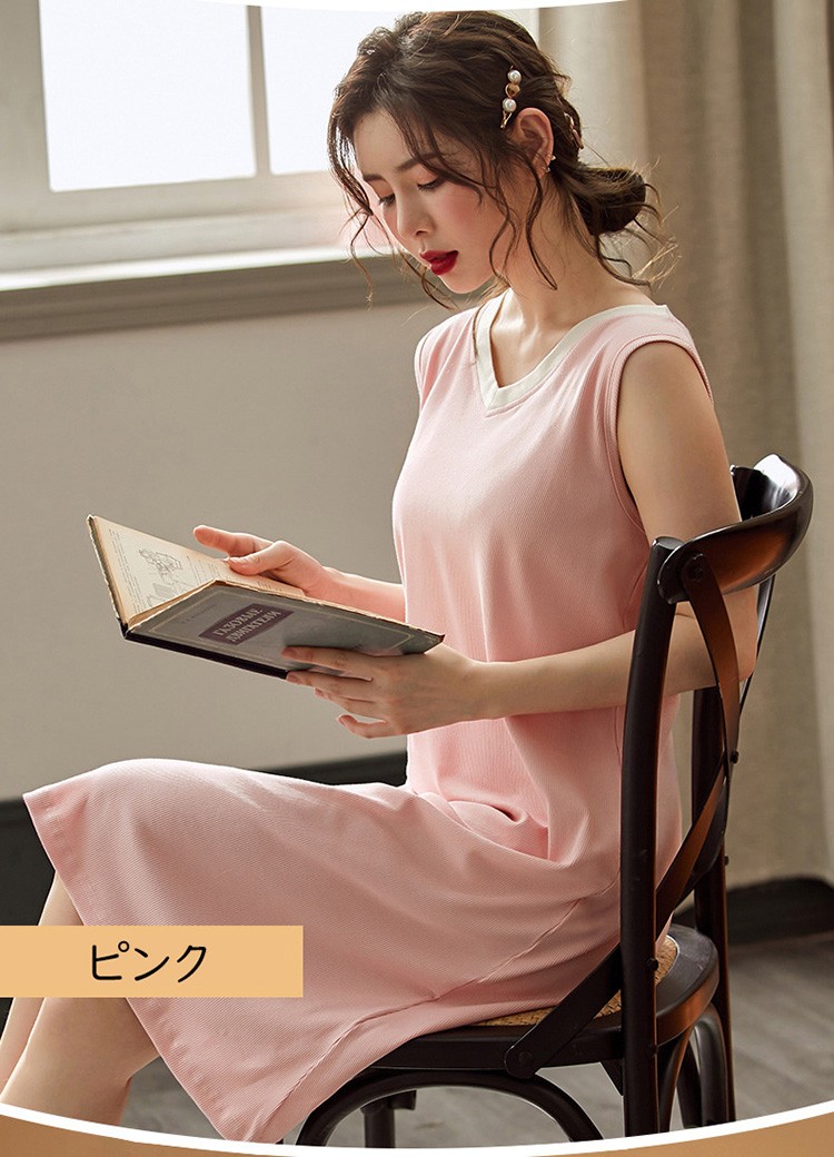 パジャマ レディース 春夏パジャマ ワンピース ロングネグリジェ ノースリープ 綿 可愛い ルームウェア 寝巻き 部屋着 ネグリジェ パジャマ 安い  大きいサイズ :y282635:FairyHouse - 通販 - Yahoo!ショッピング