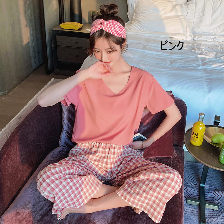 パジャマ ルームウェア レディース 春夏 半袖 パジャマ ルームウェア 
