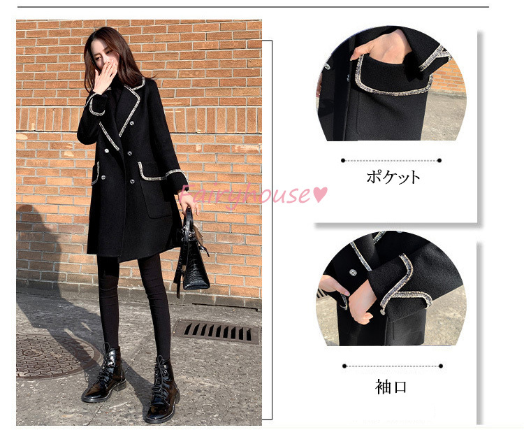 チェスターコート レディース 秋冬 40代 黒 チェスターコート ミディアム丈 ラシャコート ダッフルスーツオーバー 韓国風 アウター 通勤 着痩せ オシャレ Y2867 Fairyhouse 通販 Yahoo ショッピング