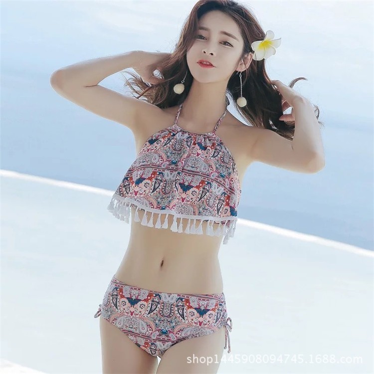 ビキニ水着レディース 夏 ビキニ3点セット水着 体型カバー 韓国風 チュール 小胸バンドゥビキニ セパレート 40代 可愛い スイムウェア 温泉 ママ 水着 夏セール開催中 Max80 Off