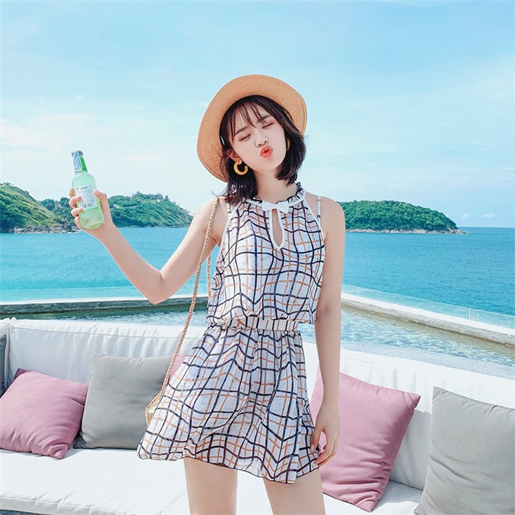 水着レディース 体型カバー 水着 ワンピース型 サロペット れんたいズボン 水着 韓国風 40代 大きいサイズ 可愛いスイムウェア 温泉 ママ 品質が