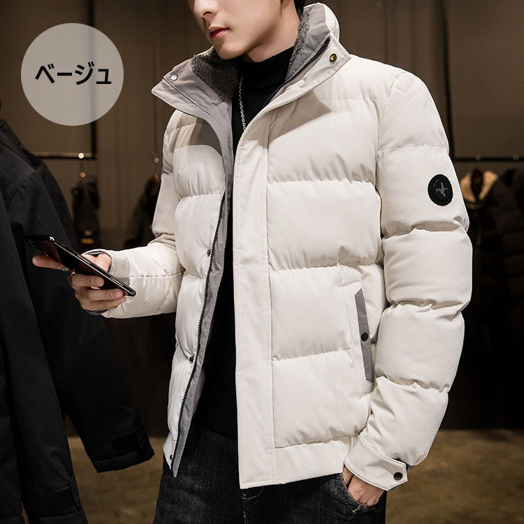 中綿ジャケット メンズ 冬服 中綿コート ブルゾン アウター ショート丈アウター スタンドカラー ジップアップ 防寒 軽量ジャケット オシャレ メンズアウター Y Fairyhouse 通販 Yahoo ショッピング
