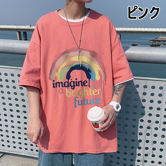 Tシャツ メンズ レディース 半袖tシャツ カットソー 英文字プリントtシャツ ロゴt おしゃれ 夏服 オシャレ カジュアル 通学 通勤 カッコイイ ゆったりトップス Y Fairyhouse 通販 Yahoo ショッピング