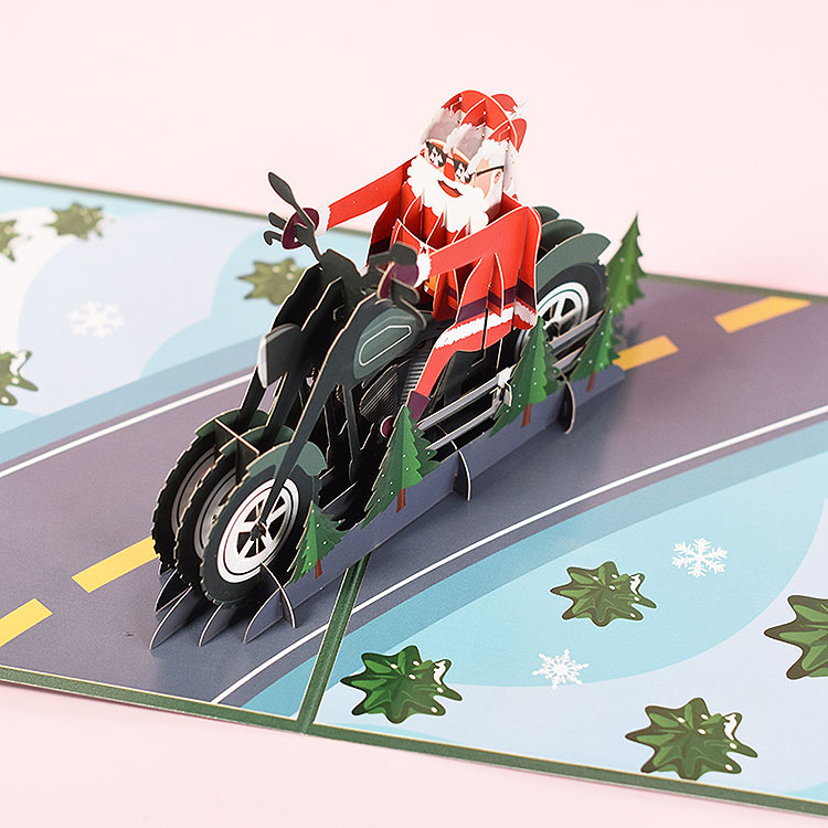 クリスマス カード グリーティングカード クリスマスカード 立体 メッセージカード 3D 飛び出す ポップアップ プレゼント パーティー サンタクロース Xmas｜faith-roots｜04