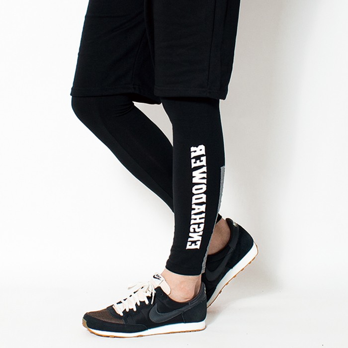 レギンス ストリート スパッツ タイツ 待望 パンツ レギパン メンズ Clp 0004 ストレッチ 10分 夏 黒 インナー