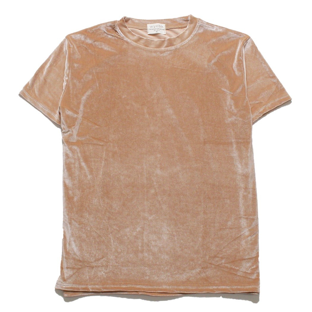 ベロアｔシャツ メンズ レディース トップス 生地 カットソー 半袖 ｕネック クルーネック カットベロア ベロア素材 無地 肌触り 着心地 Cts 0003 Cts 0003 Non Rubbish 通販 Yahoo ショッピング