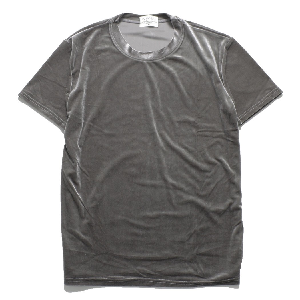 ベロアｔシャツ メンズ レディース トップス 生地 カットソー 半袖 ｕネック クルーネック カットベロア ベロア素材 無地 肌触り 着心地 Cts 0003 Cts 0003 Non Rubbish 通販 Yahoo ショッピング