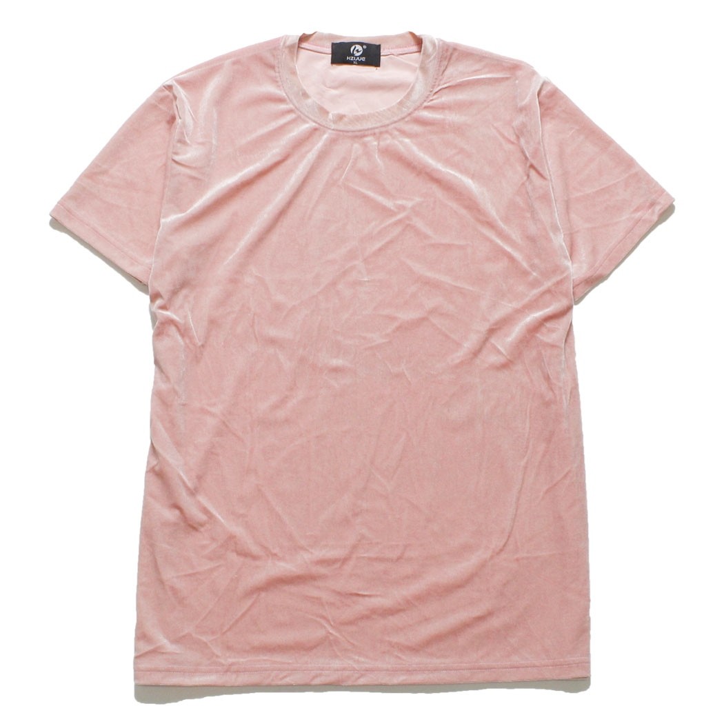 ベロアｔシャツ メンズ レディース トップス 生地 カットソー 半袖 ｕネック クルーネック カットベロア ベロア素材 無地 肌触り 着心地 Cts 0003 Cts 0003 Non Rubbish 通販 Yahoo ショッピング