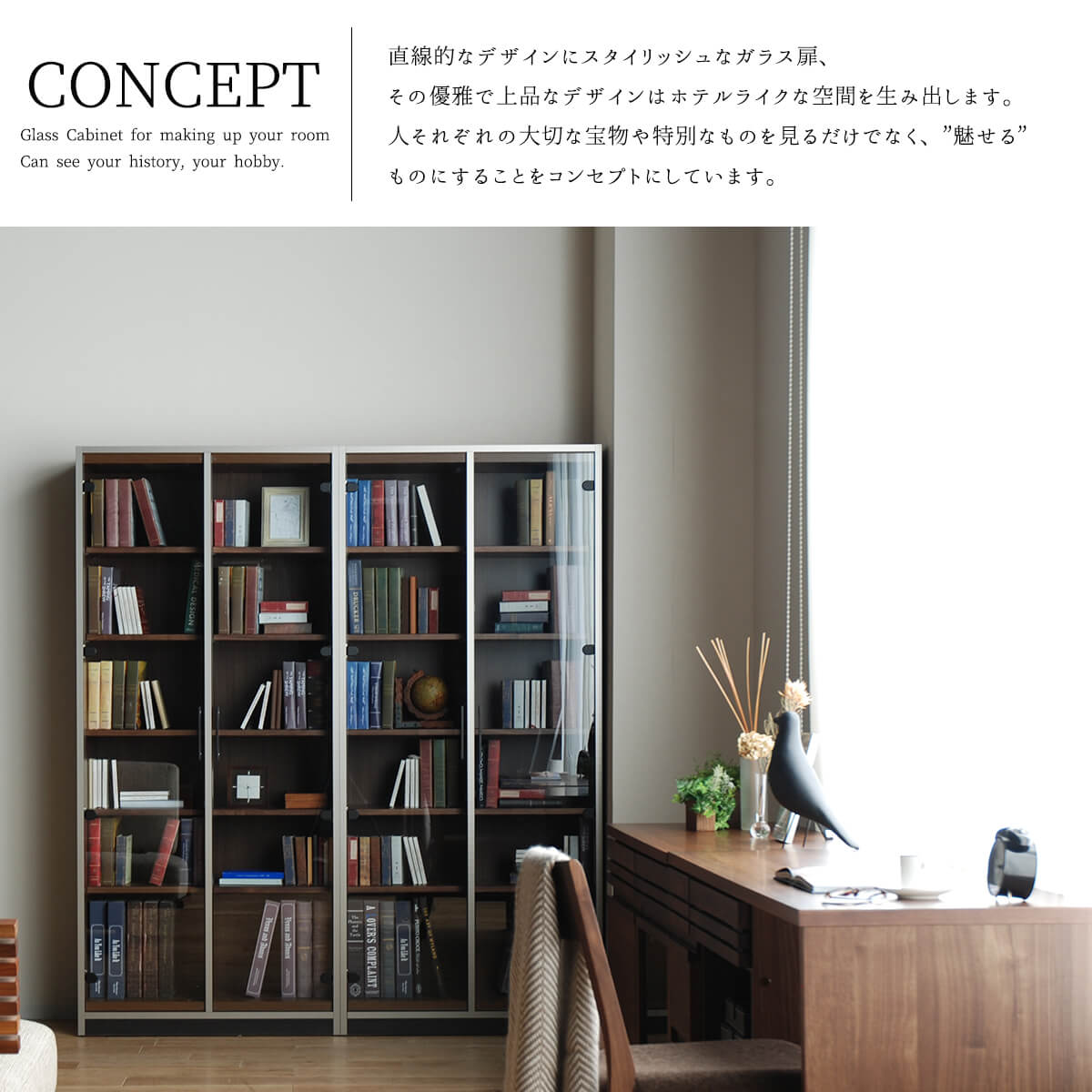 K 新品 リビングボード キャビネット 収納 北欧 サイドボード 本棚 書斎 20221115032241_2_1.jpg
