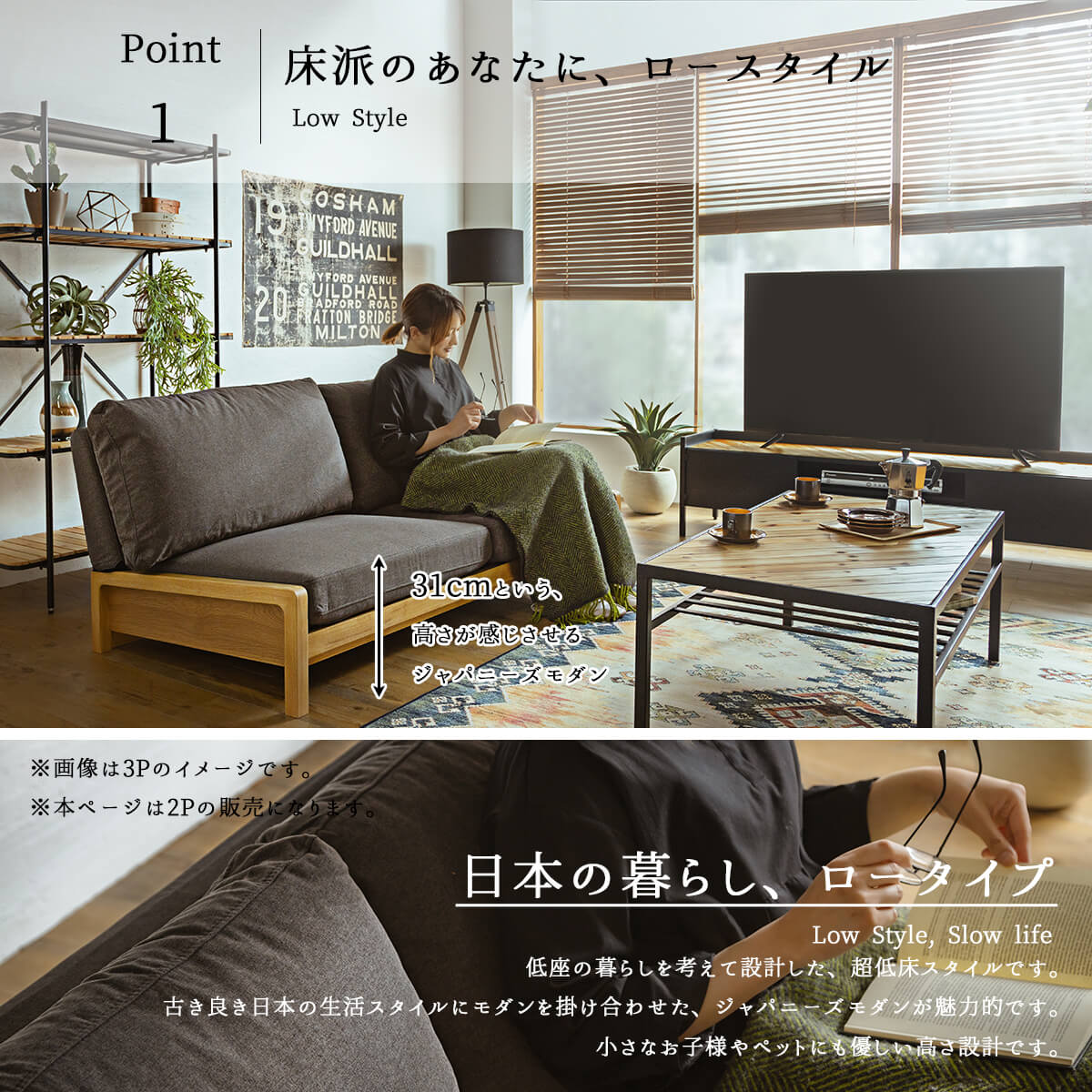 ソファー フェザー 羽毛 オーク材 ウォールナット材 2人掛け