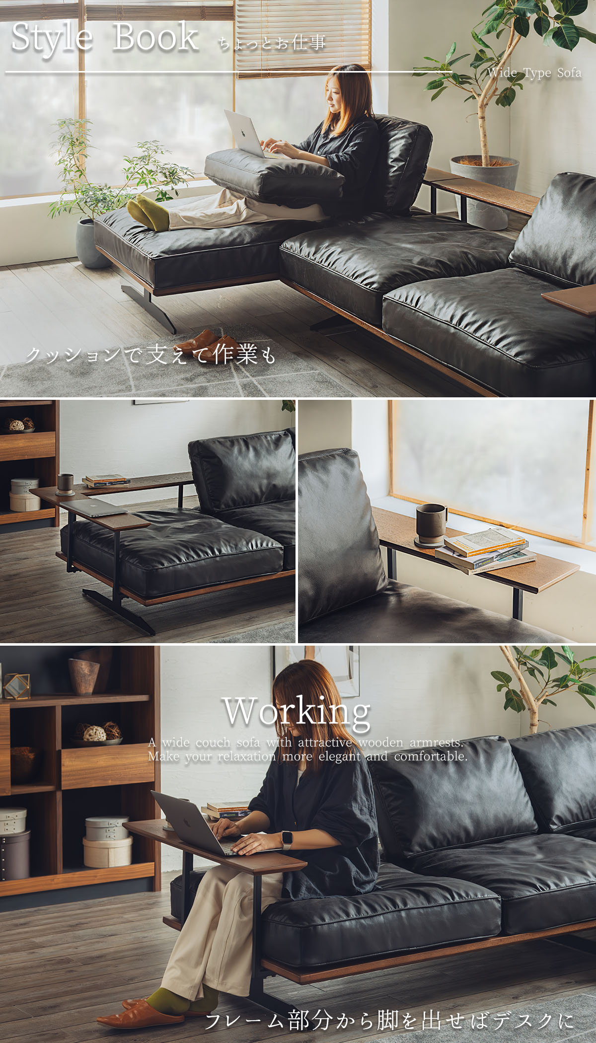 カウチソファー ソファ L字 コーナー 3人掛け 幅265cm ファブリック