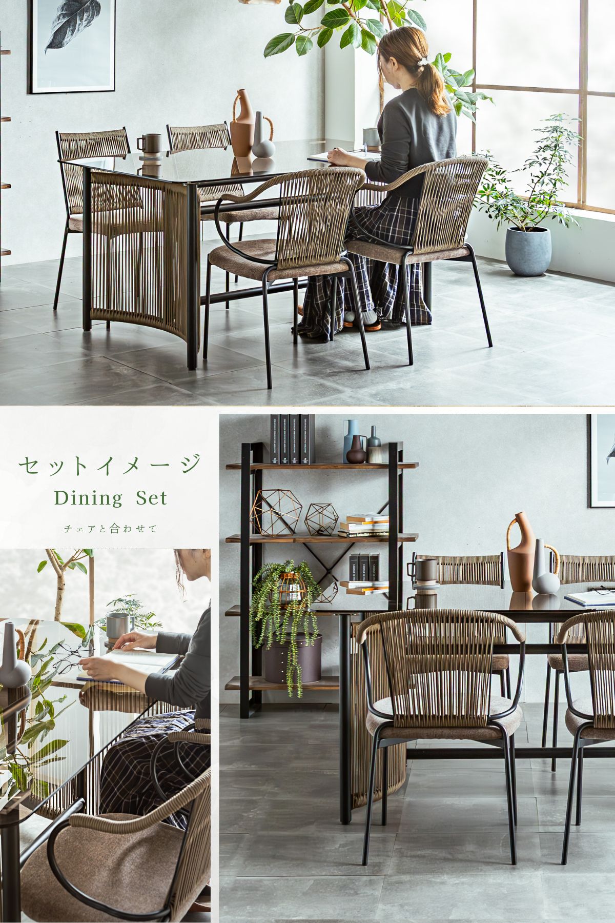 【色:クリア天板+ブラウン脚_スタイル:スチール脚(新作)】(OSJ)ガラステー 色:クリア天板+ブラウン脚_スタイル:スチール脚(新作)】(OSJ