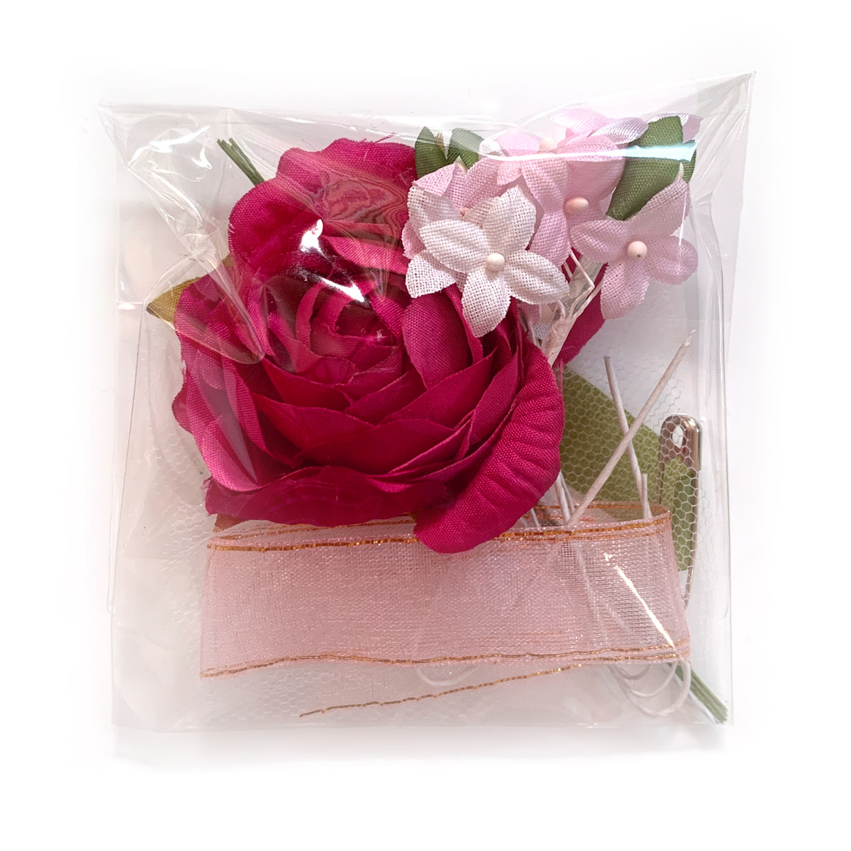 コサージュ 手作り キット 希望のバラ 簡単！ 卒園 入園 卒業 入学