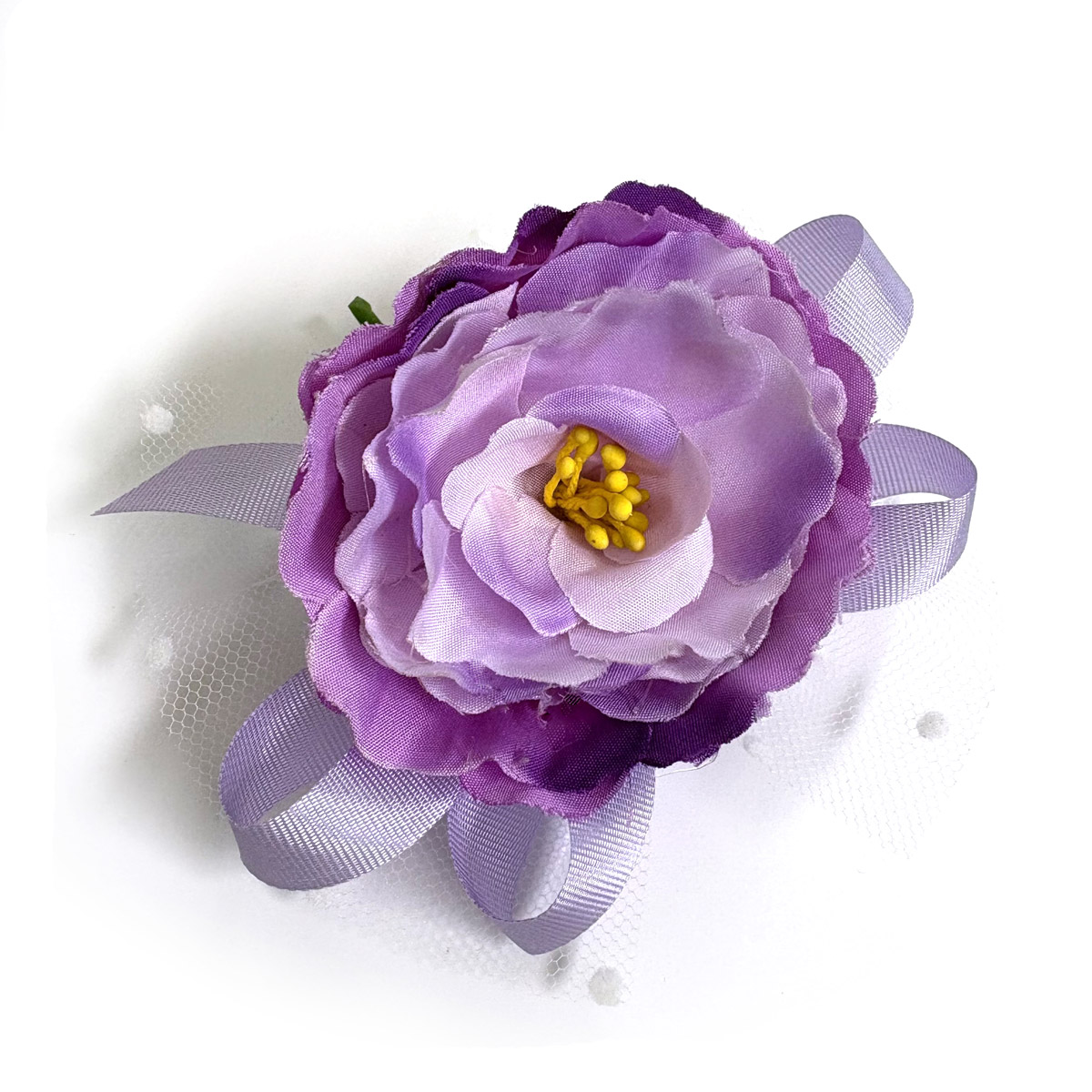 コサージュ 幸せの七色 完成品 (1個) : てづくり 手芸 ファミリアミア