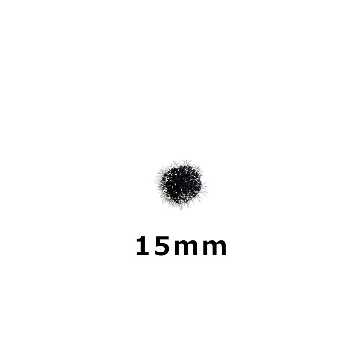 ラメ凡天15mm 1個 ぼんぼん ポンポン ぼん天 ボン天 ラメ梵天 : て