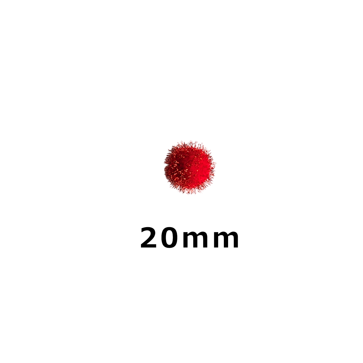 ラメ凡天20mm (1個) ぼんぼん ポンポン ぼん天 ボン天 ラメ