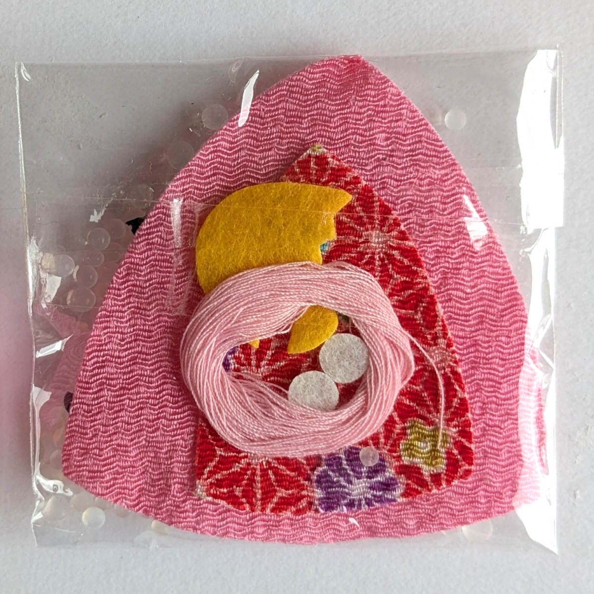 ちりめん細工の小物 苦労知らずのミニフクロウ 手作りキット (1個 