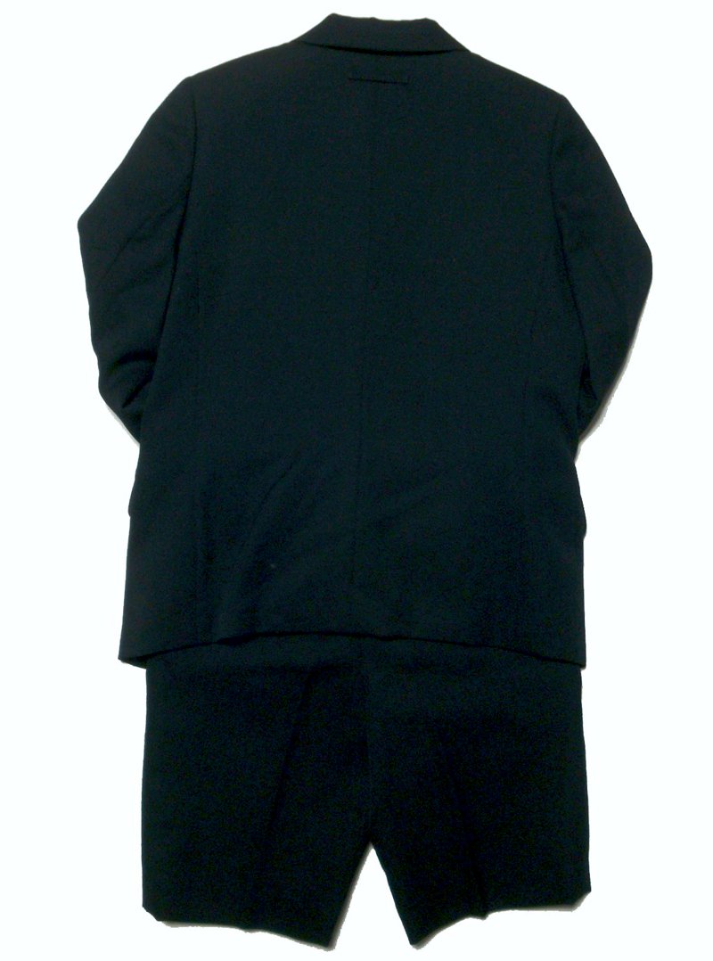 【美品】BeBe フォーマル スーツ 120 ジャケット ワンピース 入学式 BeBe（ベベ） ブラックフォーマル スーツ ジャケット ハーフパンツ 卒
