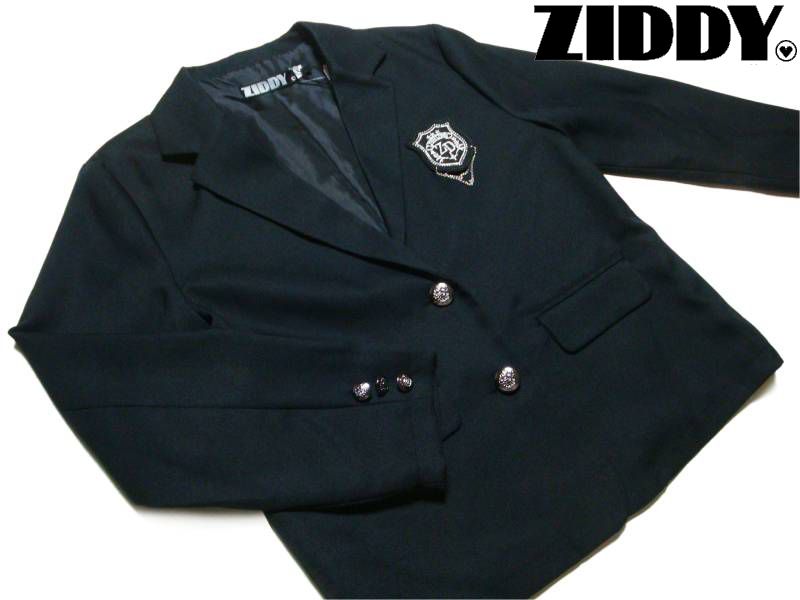 ZIDDY 卒服 卒業式 テーラードジャケット チェーンエンブレムバッジ