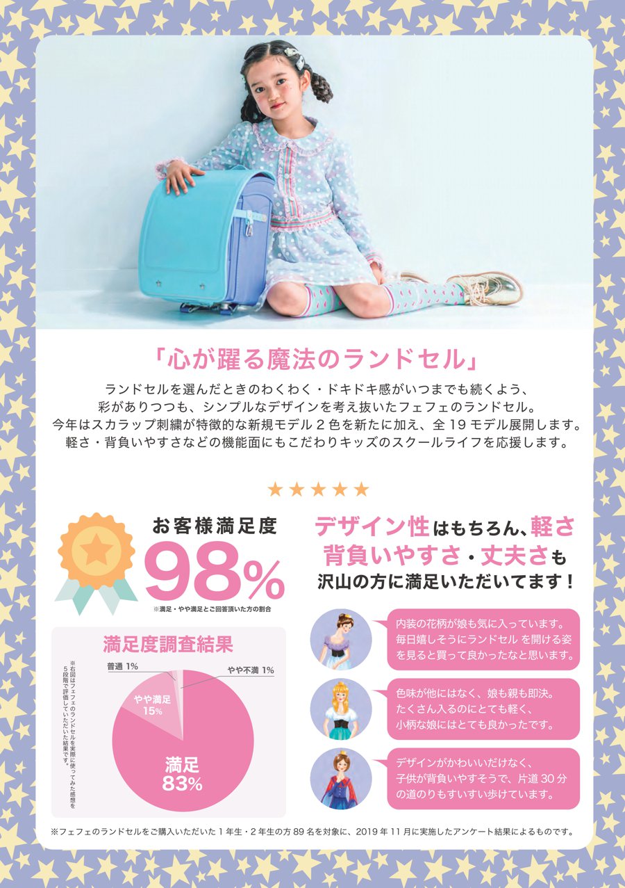 fafa「ランドセル」は心が躍る魔法のランドセル