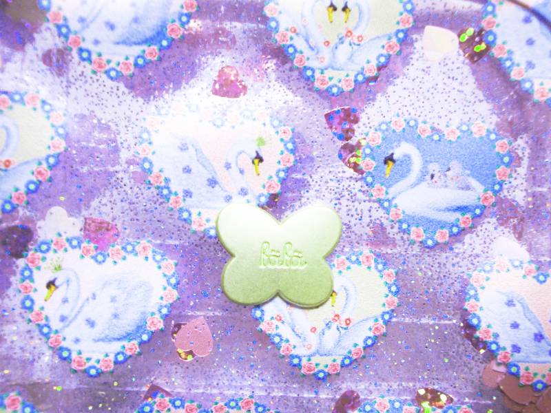 fafa 「POPPY LOUE クリアラメPVCダイアリー・母子手帳ケース」（Sサイズ）