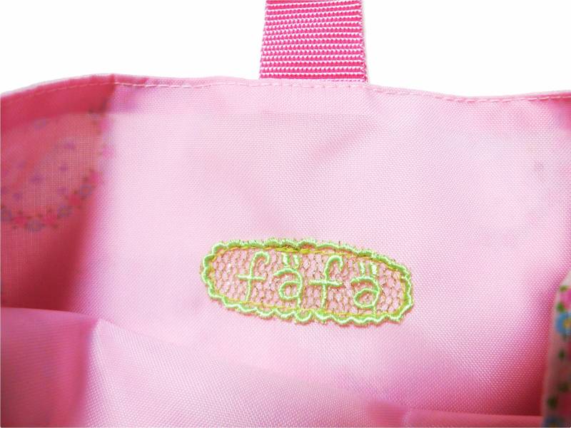 fafa 「GOGOハートフレームスワン柄シューズポーチ」（F）