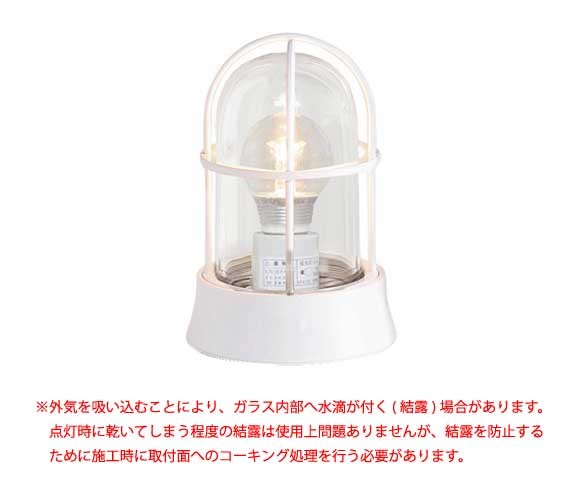 大好き Bh1000 クリアーガラス Led 白塗装仕上げ Gi1 7005 Sintyulight マリンランプ 屋外 ライト Led 照明 直送商品短納期