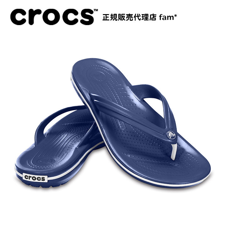 クロックス crocs【メンズ レディース サンダル】Crocband Flip/クロックバンド フリップ/11033/ネイビー｜##｜famshoe｜02